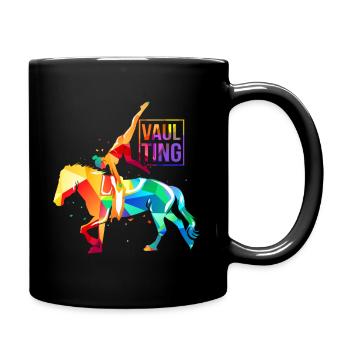 Horse vaulting - Full Colour Mug - black - Right