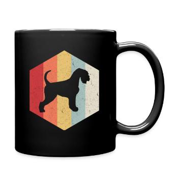 Schnauzer miniature miniature schnauzer chien rétro - Mug uni - noir - Droite