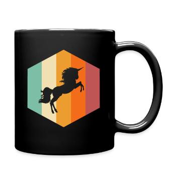 Licorne - Mug uni - noir - Droite
