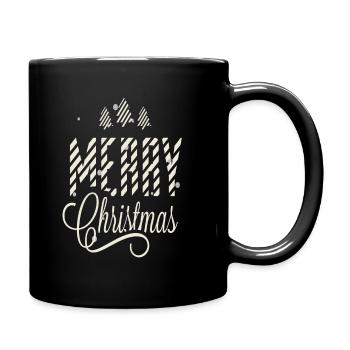 MERRY CHRISTMAS - Full Colour Mug - black - Right