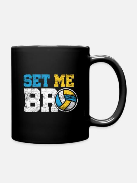 Volleyball - Tasse einfarbig - Schwarz