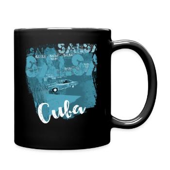 Salsa Cuba Havana vintage T-shirt for dancers - Full Colour Mug - black - Right