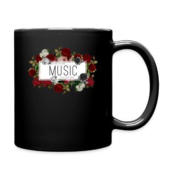A day without music is a lost day - Full Colour Mug - black - Right