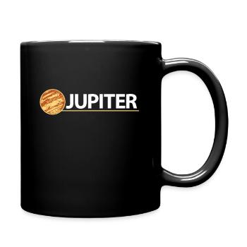 Jupiter Planet Gift Rings Red Spot - Full Colour Mug - black - Right