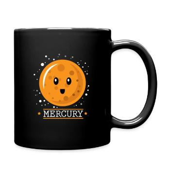 Mercury gift planet - Full Colour Mug - black - Right