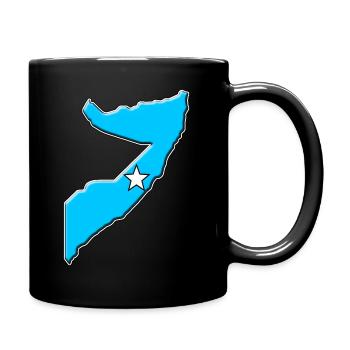 Carte du drapeau de la Somalie - Mug uni - noir - Droite