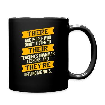 Lustiger Spruch Shirt Geschenk Witzig - Tasse einfarbig - Schwarz - Rechts