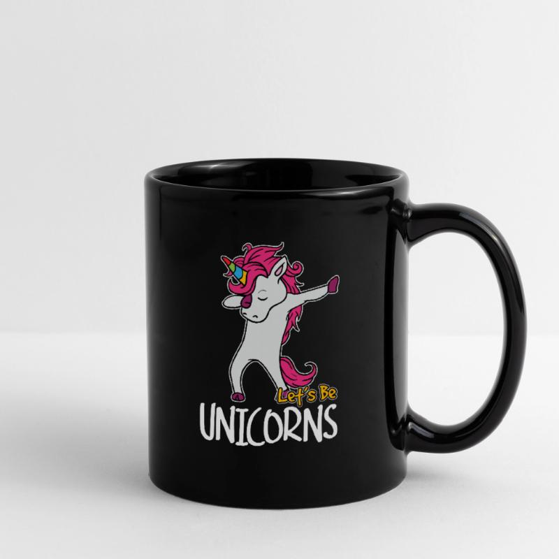 Lets Be Unicorns Einhorn Geschenk Mädchen Süß Tasse einfarbig