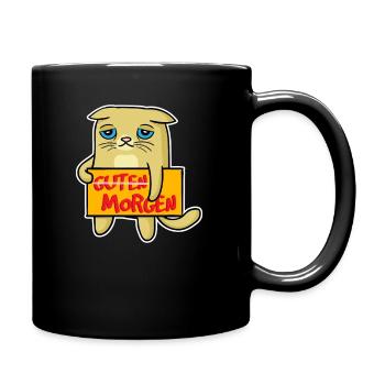 Funny saying monday gift idea gift - Full Colour Mug - black - Right