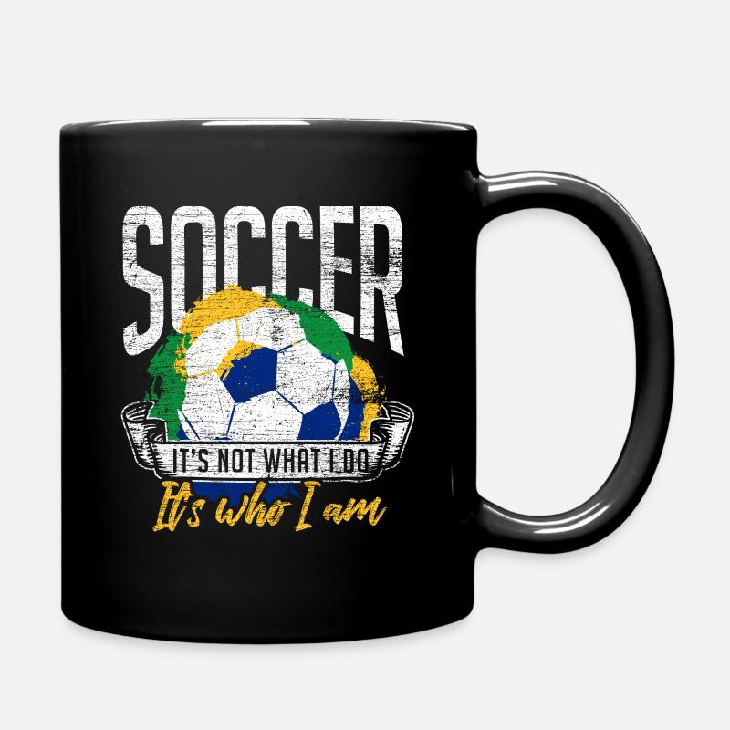 Fußball - Tasse einfarbig - Schwarz
