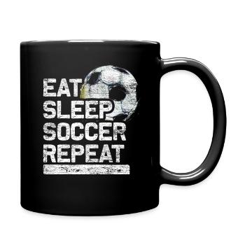 Soccer football player - Full Colour Mug - black - Right