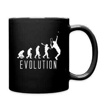 Tennis Evolution - Tasse einfarbig - Schwarz - Rechts