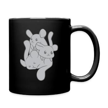 Chinchilla - Chinchillas - Cadeau - Famille - Mug uni - noir - Droite