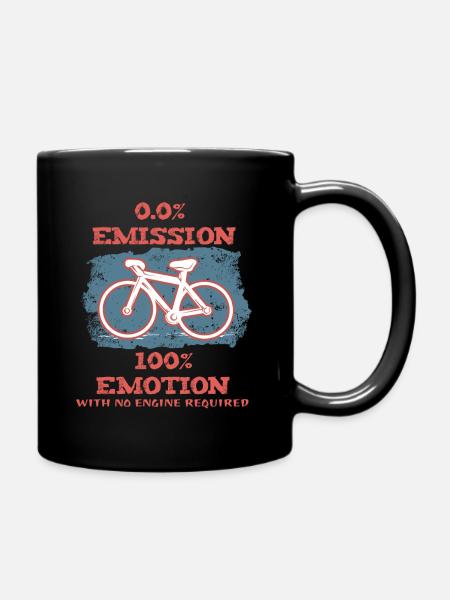 Vélo Radel écologique emission émotion cadeau - Mug uni - noir