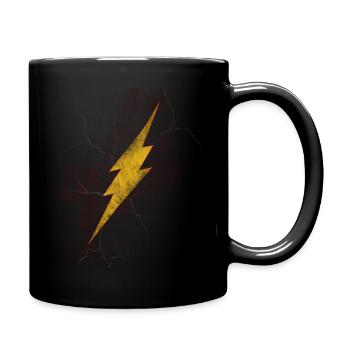 Blitz - Tasse einfarbig - Schwarz - Rechts