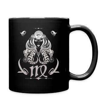 Signe du zodiaque Jungfrau Virgo - Mug uni - noir - Droite