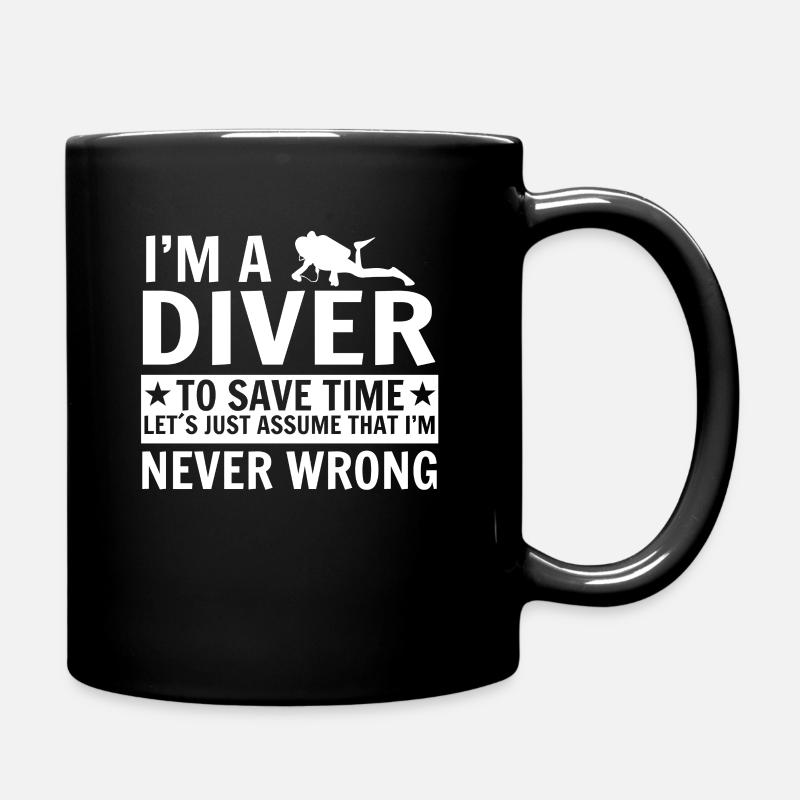 plongée - Mug uni - noir
