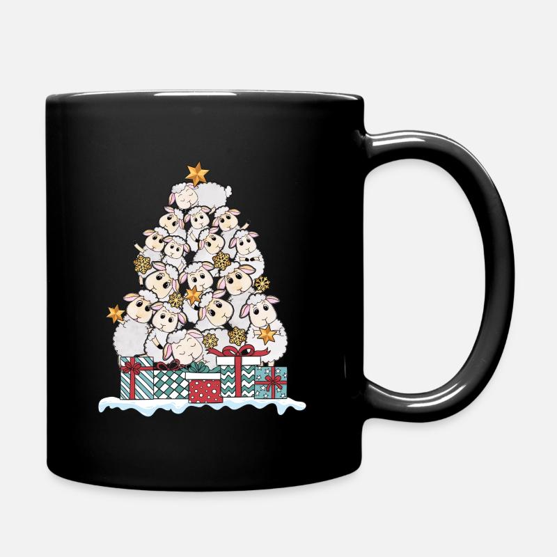 Schaf Schafe Lamm Hirte Tier Weihnachten Geschenk - Tasse einfarbig - Schwarz