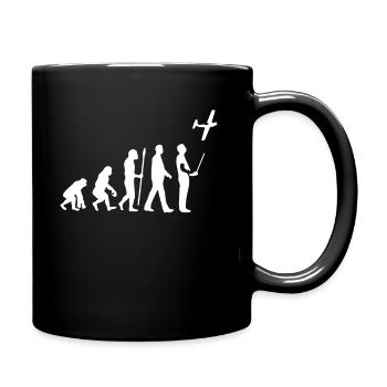 Evolution du modèle de vol - Mug uni - noir - Droite