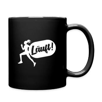 Runs! - Mug uni - noir - Droite