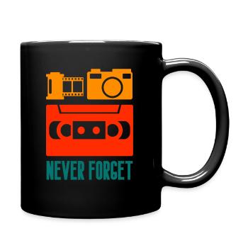 Never forget - oldschool items - Full Colour Mug - black - Right