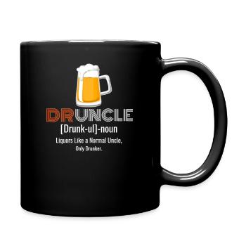 Druncle T-shirt Funny drunker uncle - Mug uni - noir - Droite