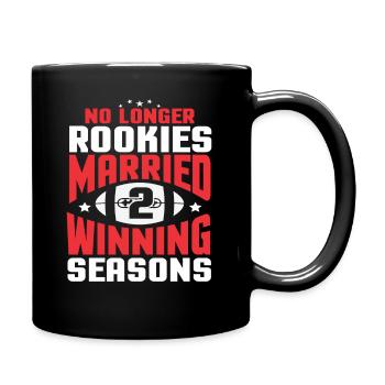 2e anniversaire de mariage cadeau 2 ans de football américain - Mug uni - noir - Droite