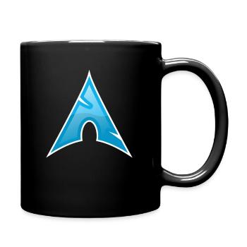Arch Logo Computer Genius Gift Linux Love Symbol - Mug uni - noir - Droite