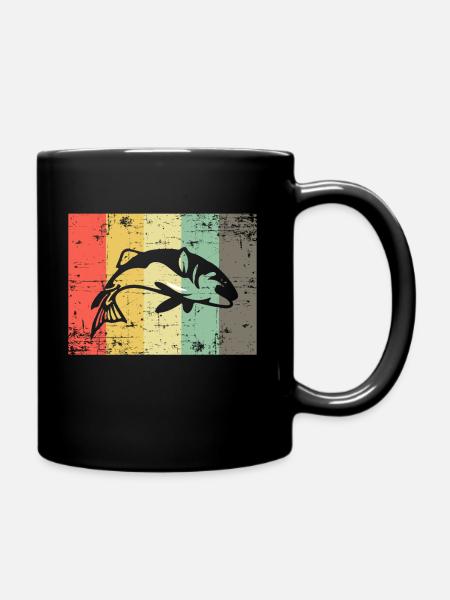 Angler Fisch - Tasse einfarbig - Schwarz
