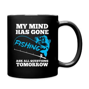 Angler Fischer Fishing - Full Colour Mug - black - Right
