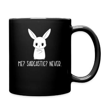Rabbit - Rabbit - Leporidae - Sarcasm - Sarcastic - Full Colour Mug - black - Right