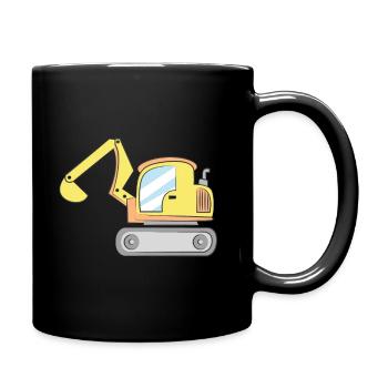 Excavator - Full Colour Mug - black - Right