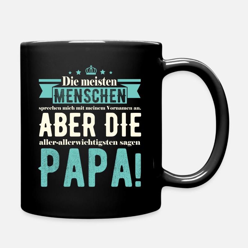 Süße 🥳 Papa Geschenkidee 2022 - Tasse einfarbig - Schwarz