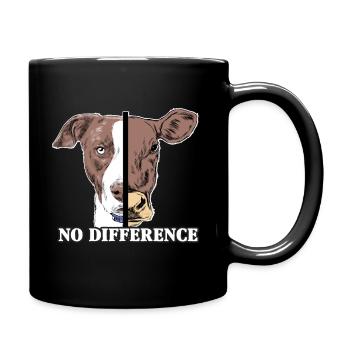 Funny vegan T-shirt - Full Colour Mug - black - Right