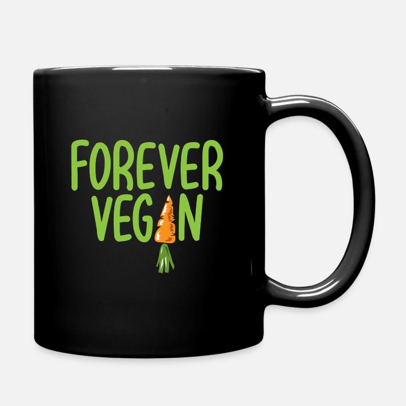 Cadeau végétalien Animaux d'amour végétaliens - Mug uni - noir