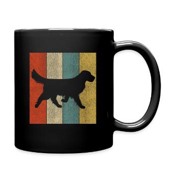 Golden Retriever chiens cadeaux chien caresses - Mug uni - noir - Droite