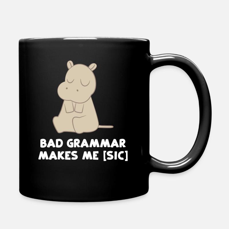 Hippopotame - Hippopotame - Hippopotame - Grammaire - Mug uni - noir