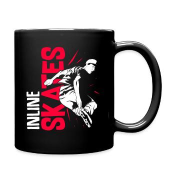 Patins à roulettes - Mug uni - noir - Droite