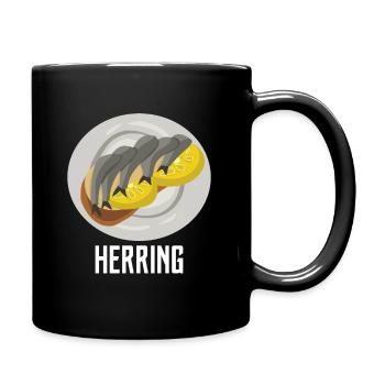 Poisson de hareng - Mug uni - noir - Droite