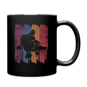 Cadeau de bec de canard ornithorynque - Mug uni - noir - Droite