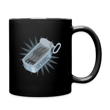 Herring sardines - Full Colour Mug - black - Right