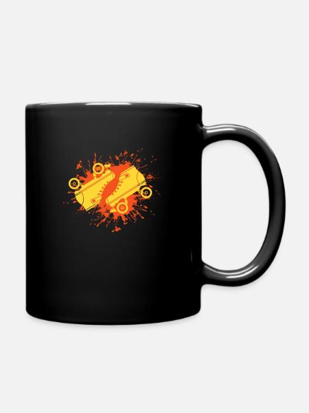 Rollschuhe - Tasse einfarbig - Schwarz