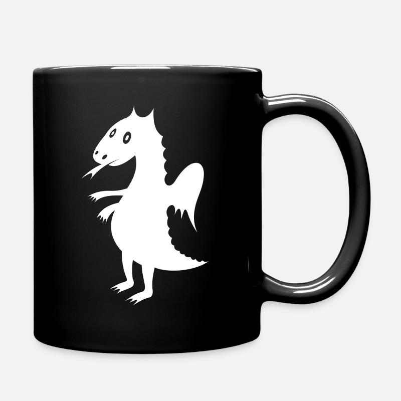 Drache - Tasse einfarbig - Schwarz