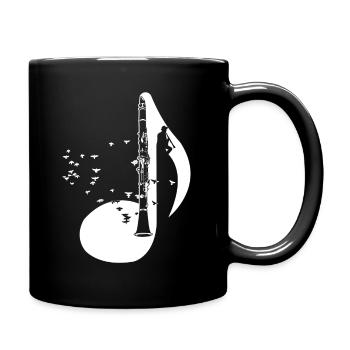 Clarinette clarinette joueur T-shirt cadeau - Mug uni - noir - Droite