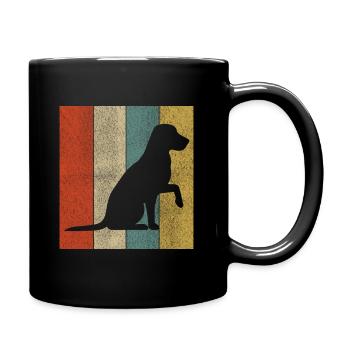 Labrador chien cadeau caresses chiens - Mug uni - noir - Droite