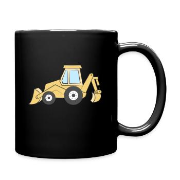 Grosse pelle - Mug uni - noir - Droite