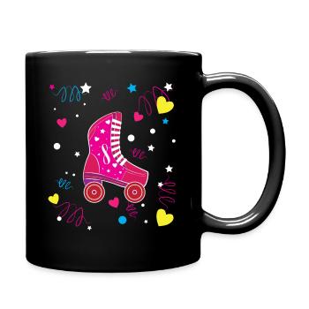 Rollerblade Pink Roller Roller Roller Patinage - Mug uni - noir - Droite