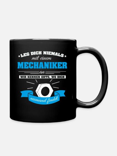 Mechaniker - Tasse einfarbig - Schwarz