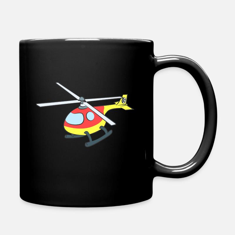 Helicopter - Tasse einfarbig - Schwarz