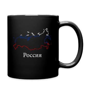 Russia russian - Full Colour Mug - black - Right